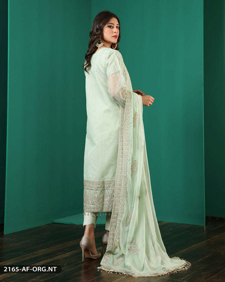 FORMAL 3PC EMBROIDERED SUIT | 2165-AF-ORZ