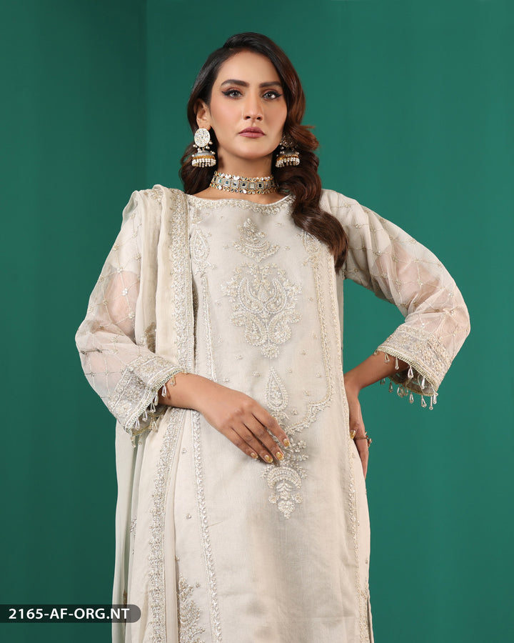 FORMAL 3PC EMBROIDERED SUIT | 2165-AF-ORZ