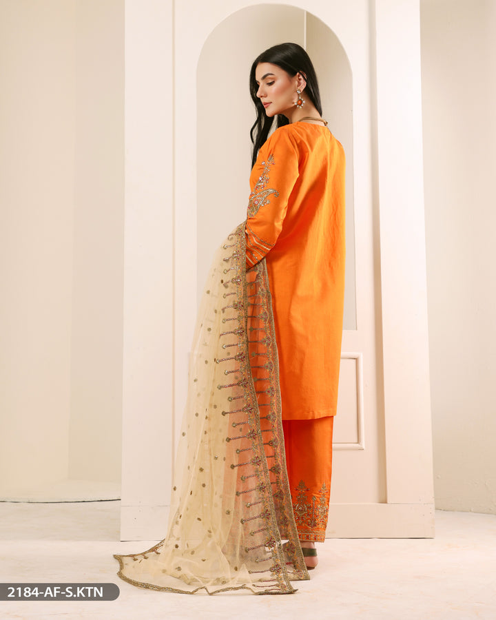 FORMAL 3PC EMBROIDERED SUIT | 2184-AF-S.KTN