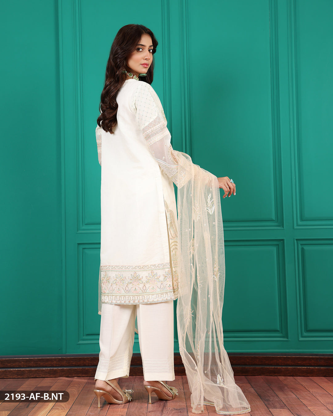 3 Piece Embroidered Suit | 2193-AF-B.NET