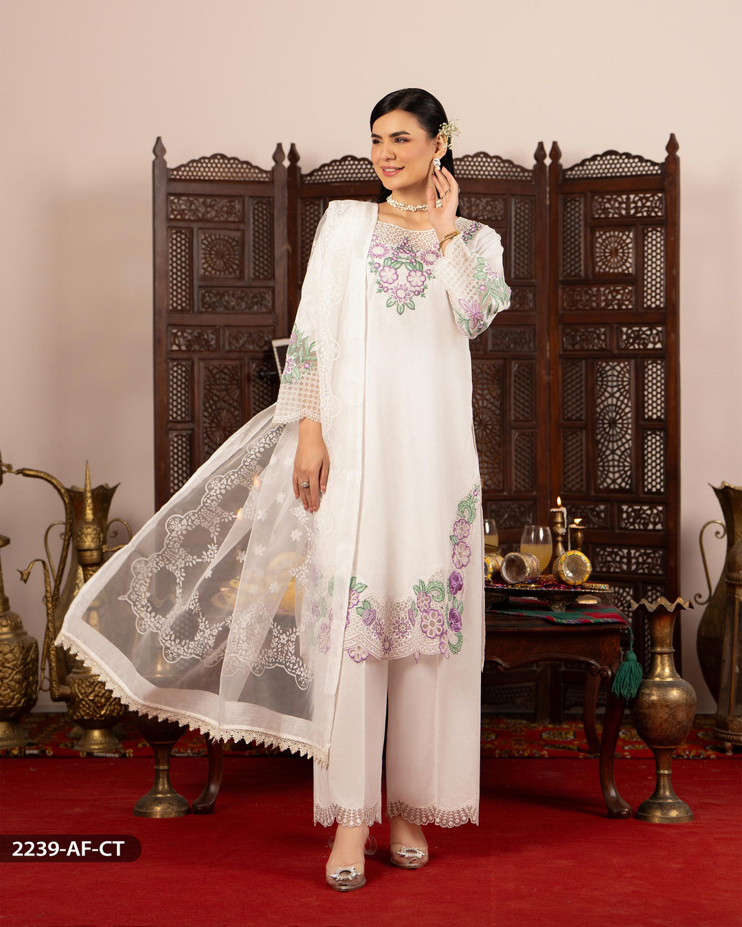 3 Piece Cotton Suit | 2239-AF-C.CT