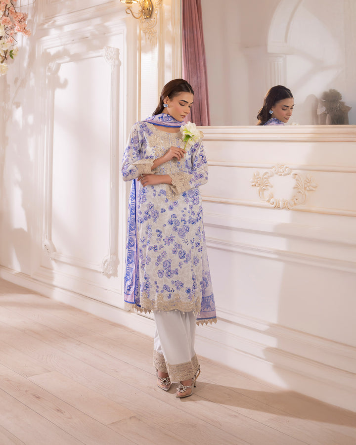 3-Piece Ready-to-Wear Lawn Suit | 2245-AF-LWN - Sha Posh Textile