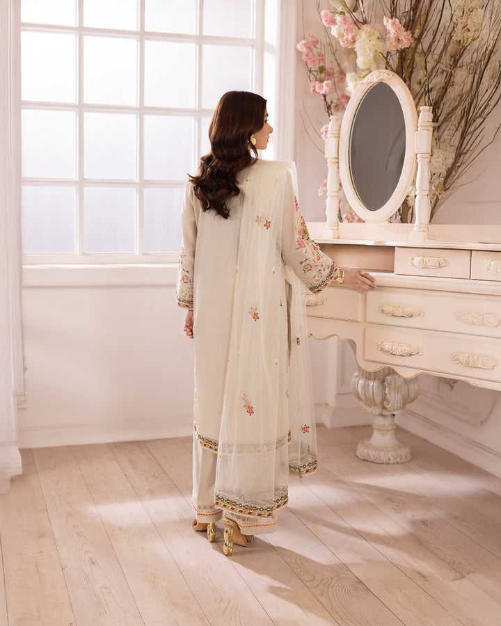 3-Piece Ready-to-Wear Jacquard Cotton Suit | 2246-AF-J.CT - Sha Posh Textile