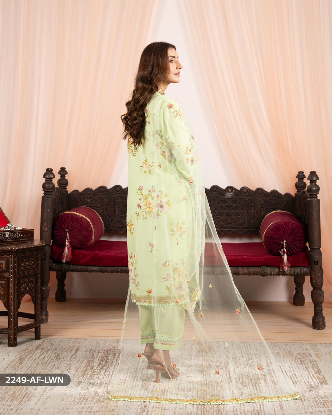 3 Piece Lawn Suit | 2249-AF-LWN