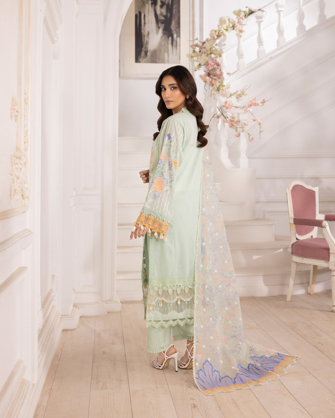 3-Piece Ready-to-Wear Lawn Suit | 2252-AF-LWN - Sha Posh Textile