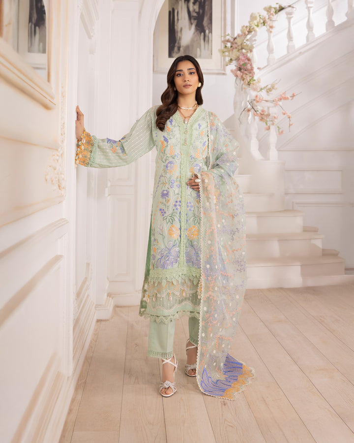 3-Piece Ready-to-Wear Lawn Suit | 2252-AF-LWN - Sha Posh Textile