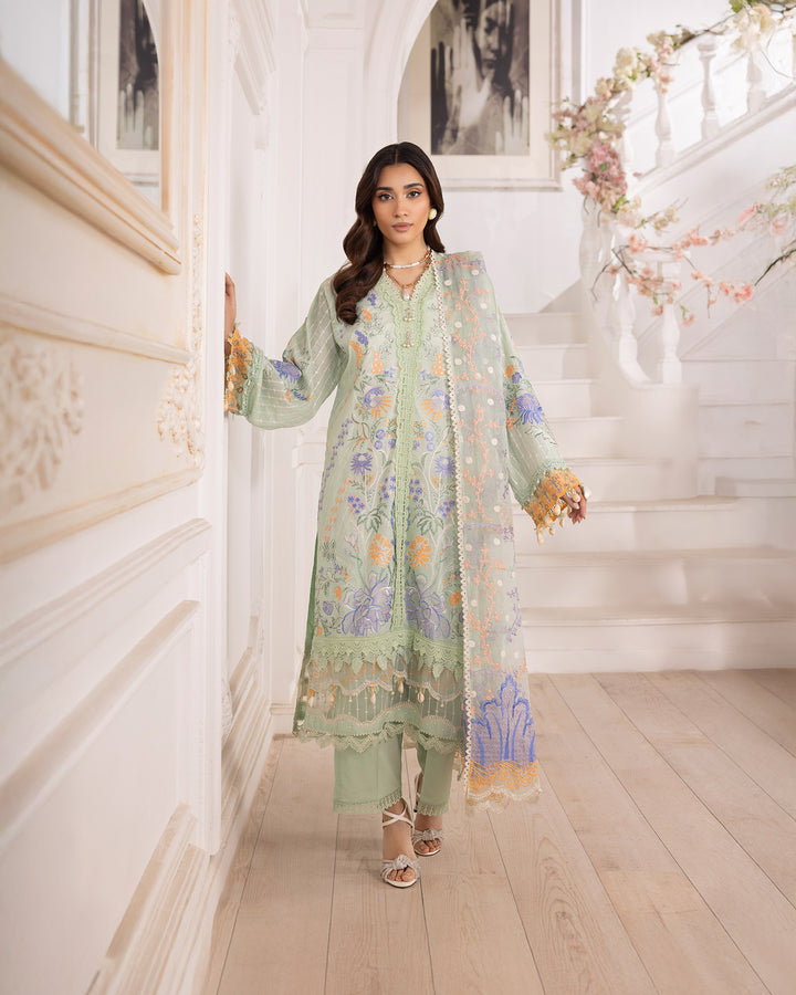 3-Piece Ready-to-Wear Lawn Suit | 2252-AF-LWN - Sha Posh Textile