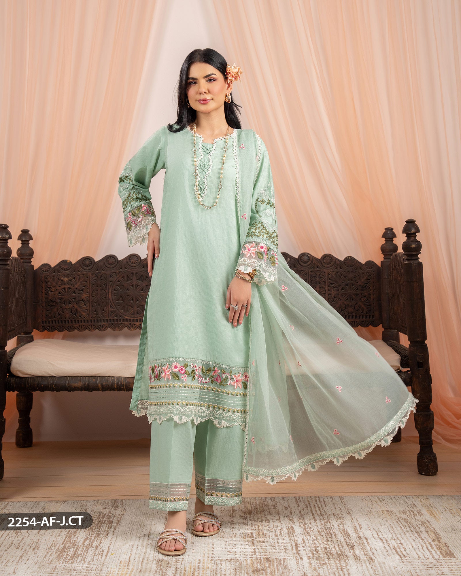 Long cotton suit best sale