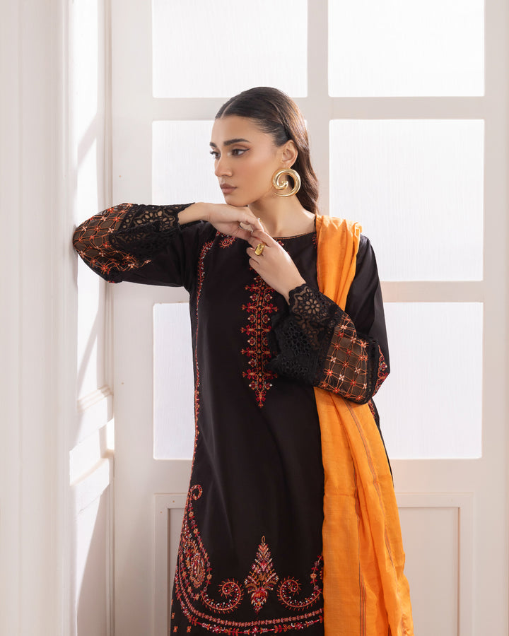 3-Piece Ready-to-Wear Cambric Suit | 2260-AF-K.CT - Sha Posh Textile