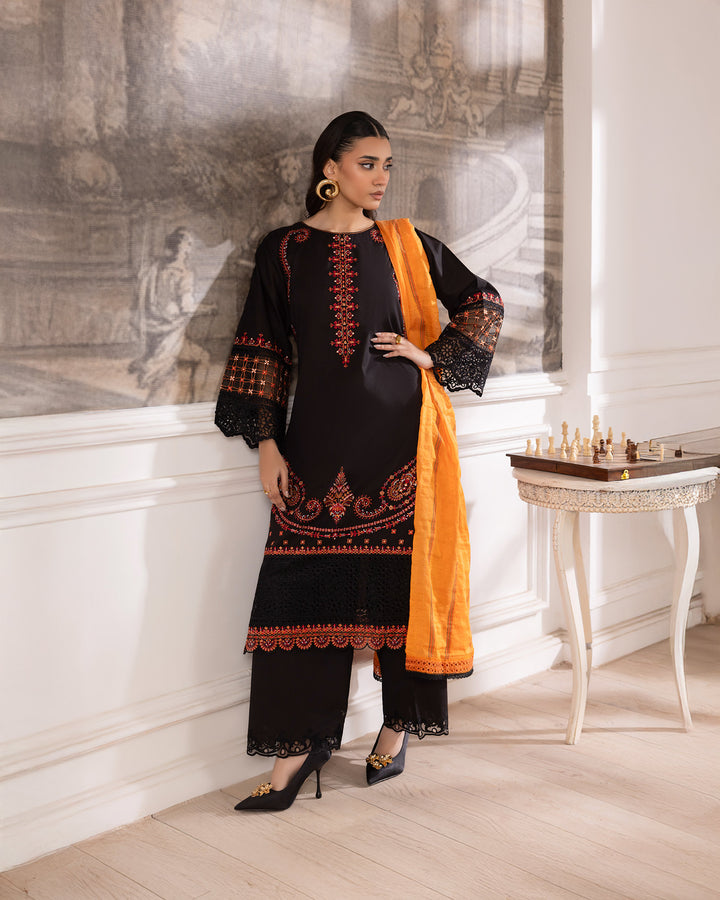 3-Piece Ready-to-Wear Cambric Suit | 2260-AF-K.CT - Sha Posh Textile