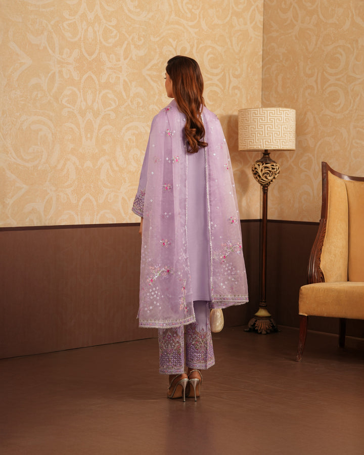 3-Piece Ready-to-Wear Raw Silk Suit | 2272-AF-D.RWS - Sha Posh Textile