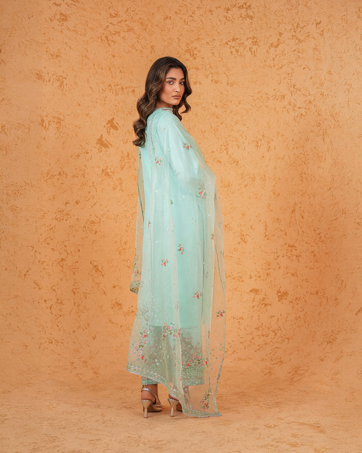 3 Piece Dull Raw Silk Suit Stitched | 2272-AF-D.RWS