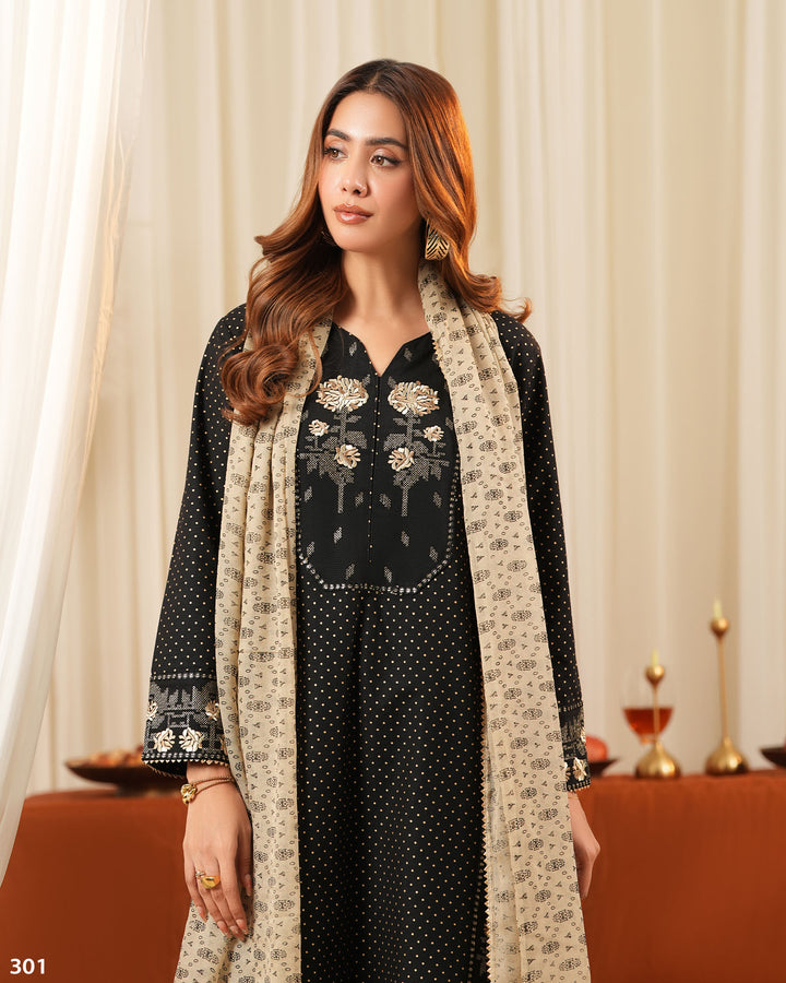 3 Piece Khaddar Suit | 301-BG-KD