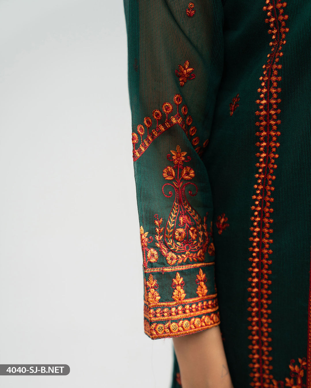 3 Piece Embroidered Suit | 4040-SJ-B.NET