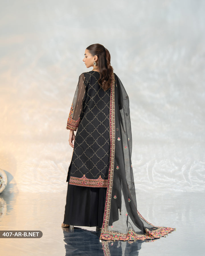 3 Piece Embroidered Suit | 407-AR-B.NET