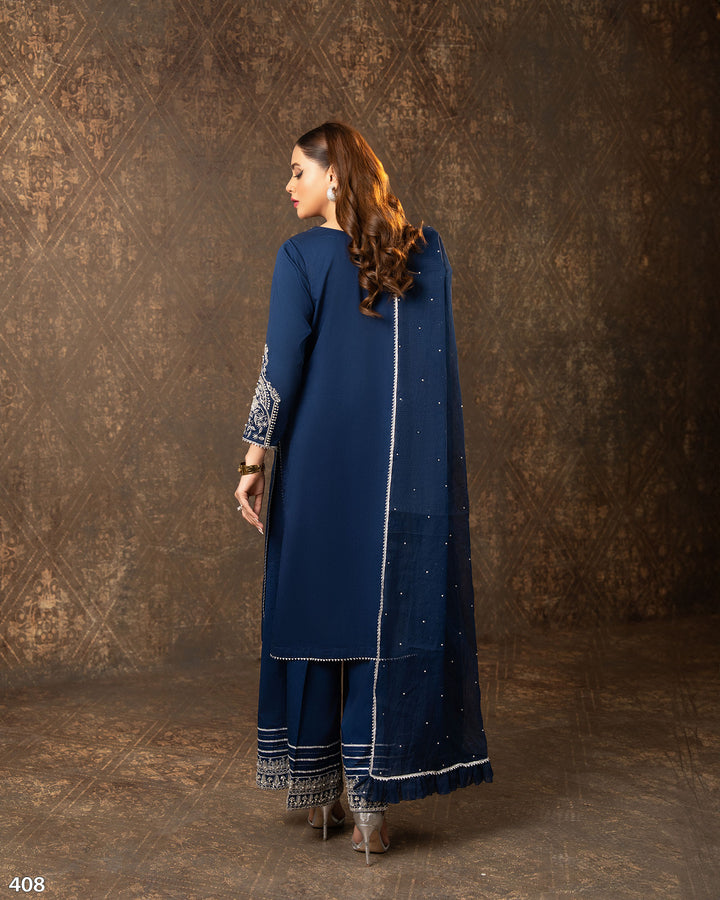 3 Piece Cotton Satin Suit | 408-AR-CT.ST - Sha Posh Textile