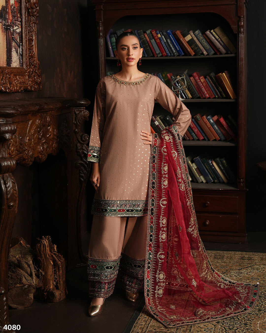 3 Piece Bindi Badla Suit | 4080-SJ-B.BADLA