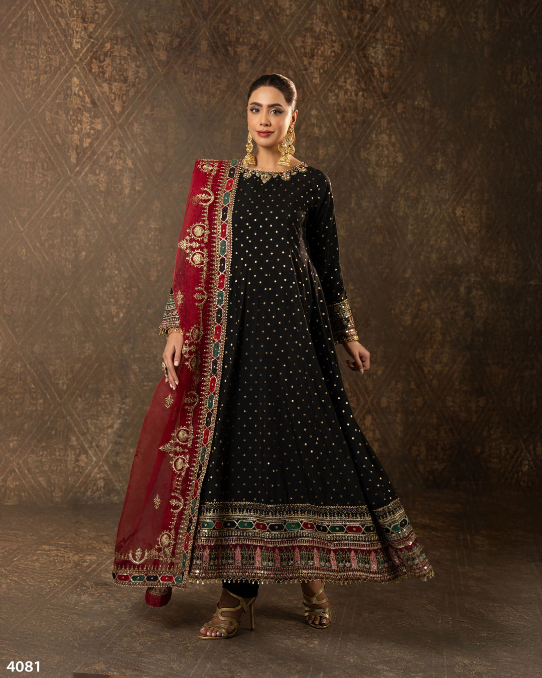 3 Piece Bindi Badla Suit | 4081-SJ-B.BADLA