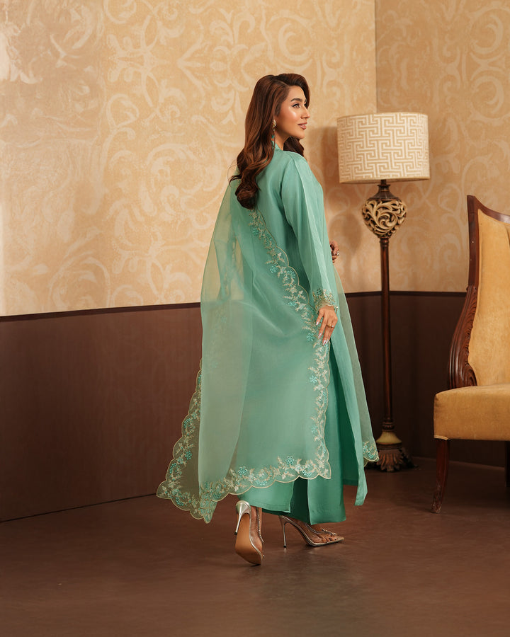 3-Piece Ready-to-Wear Silk Suit |  4090-SJ-SLK - Sha Posh Textile