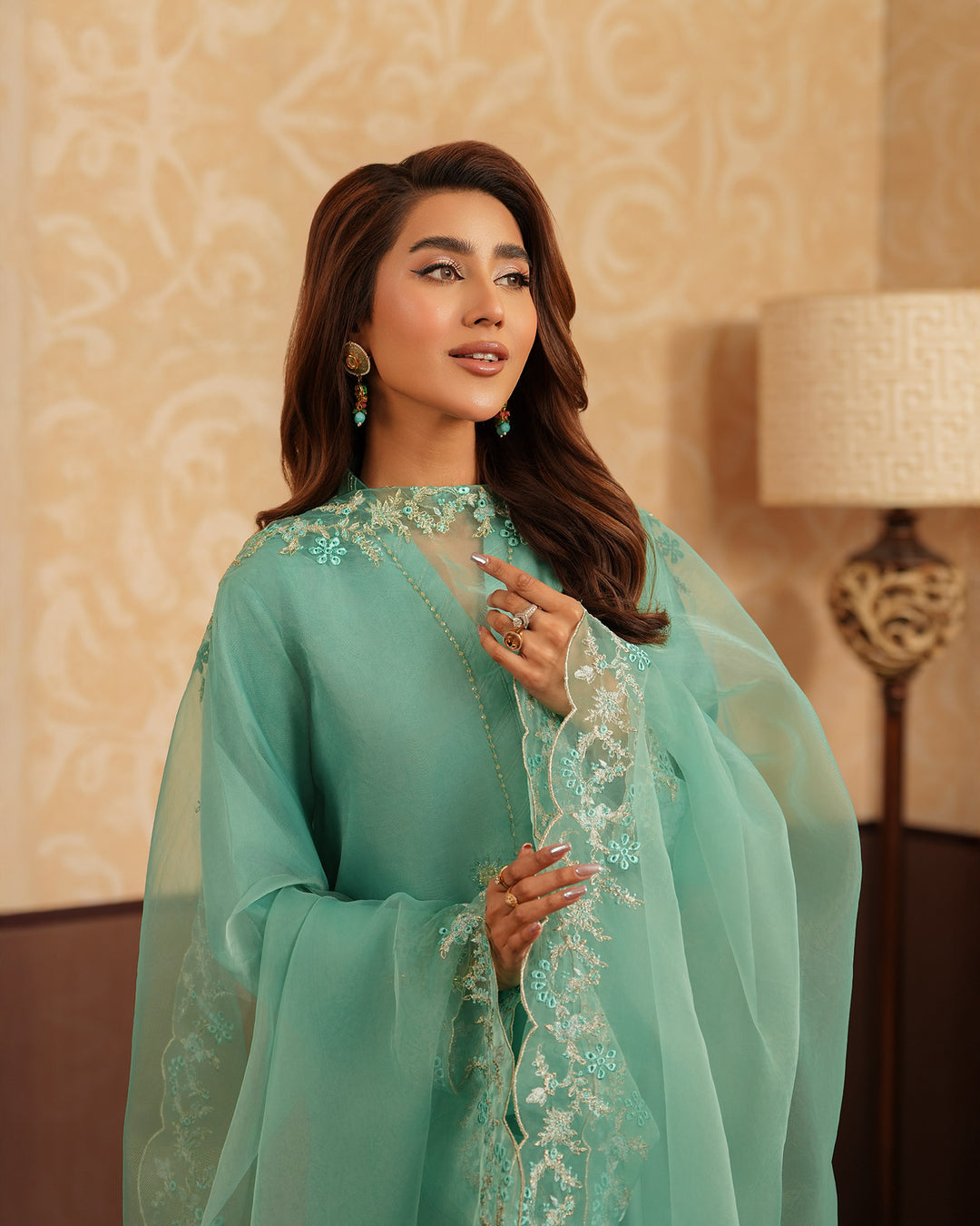 3-Piece Ready-to-Wear Silk Suit |  4090-SJ-SLK - Sha Posh Textile