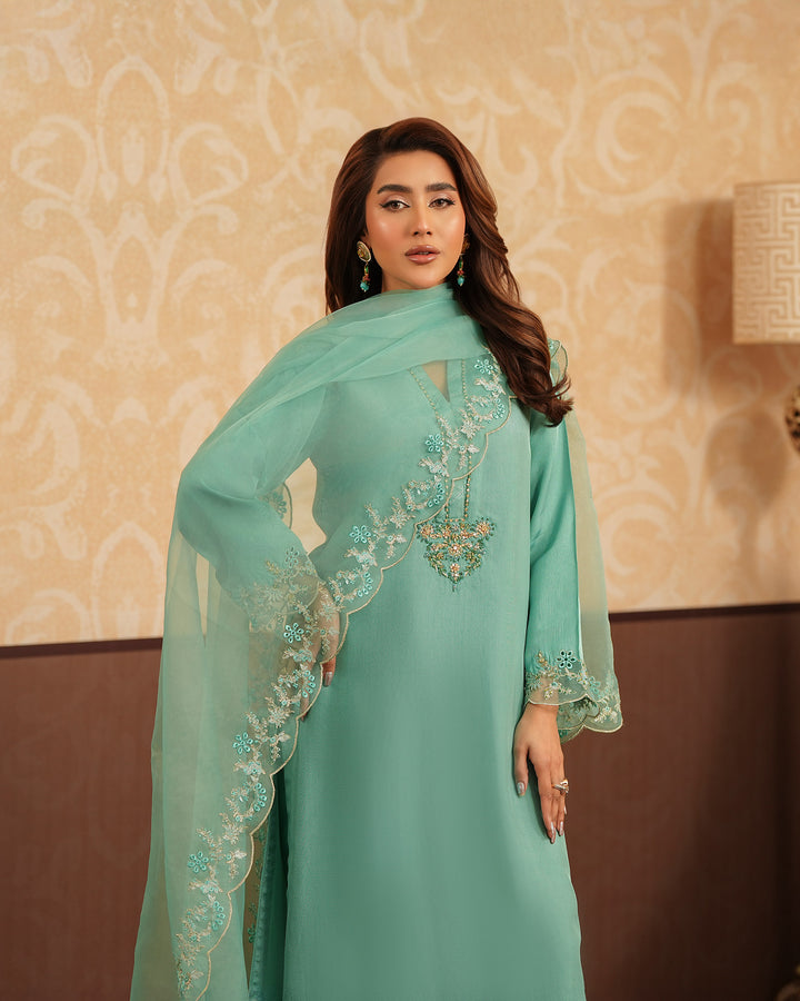 3-Piece Ready-to-Wear Silk Suit |  4090-SJ-SLK - Sha Posh Textile