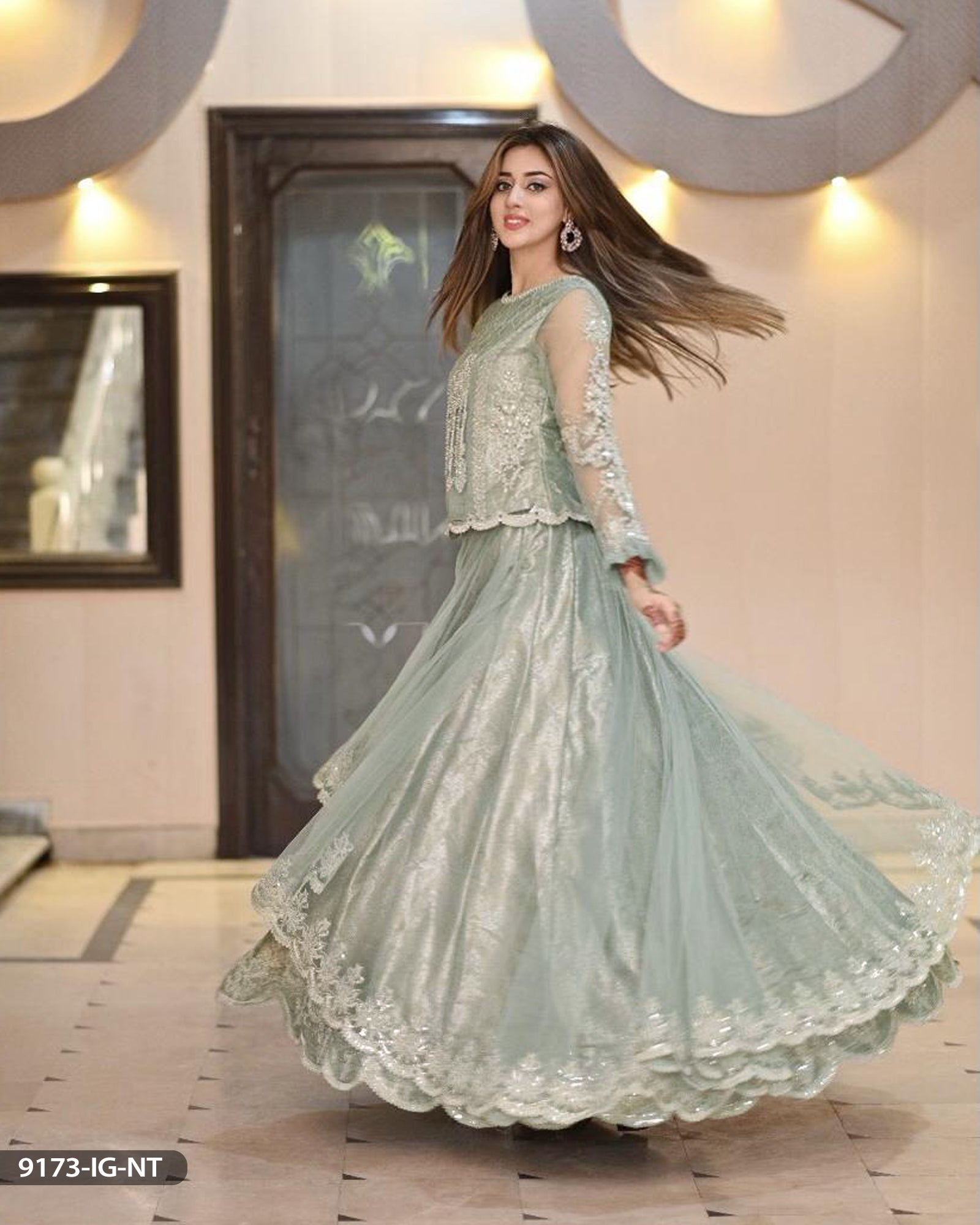Pakistani Bridal Jamawar Lehnga for Wedding Latest Designs – Nameera by  Farooq