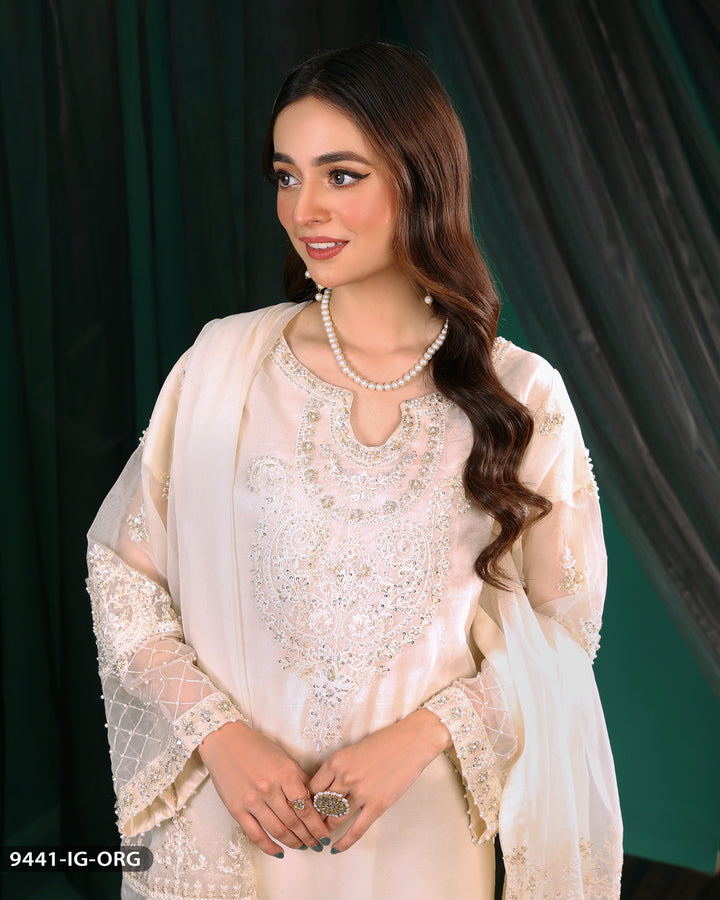 FORMAL 3PC EMBROIDERED SUIT | 9441-IG-ORZ