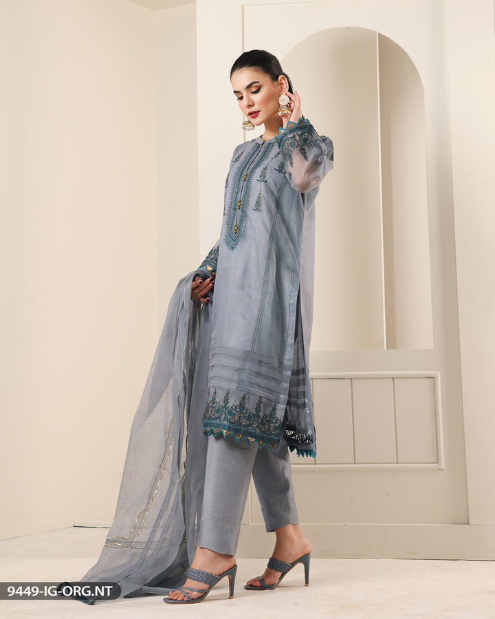 FORMAL 3PC EMBROIDERED SUIT | 9449-IG-ORZ