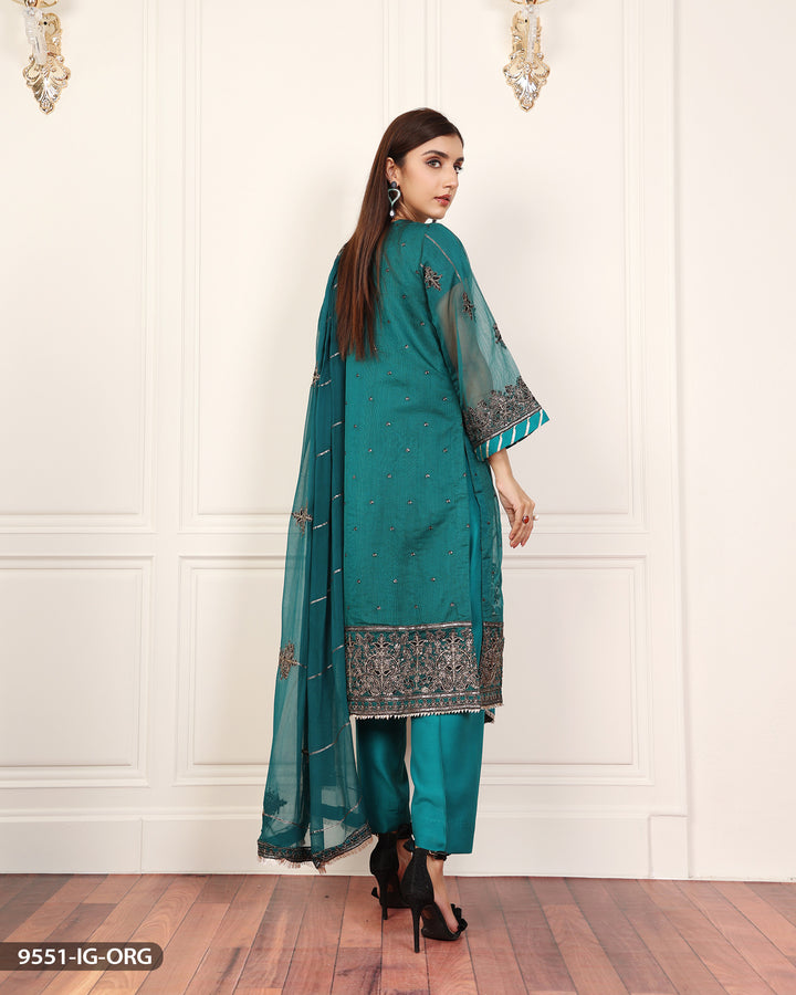 FORMAL 3PC EMBROIDERED SUIT | 9551-IG-ORZ