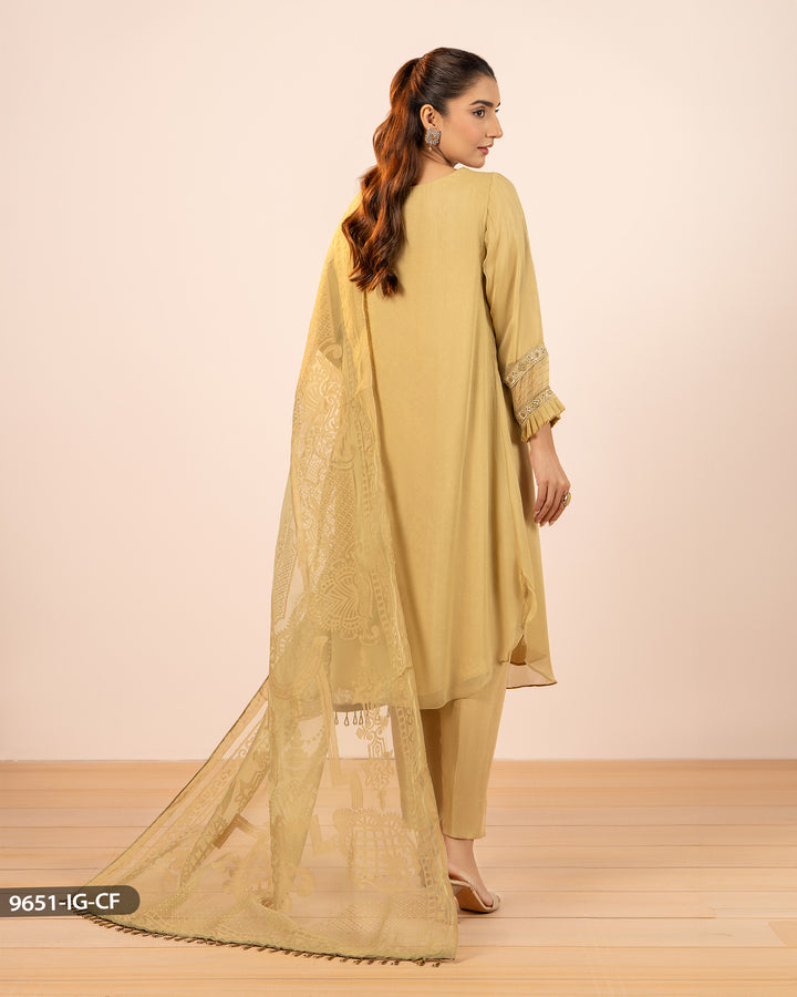 3 Piece Embroidered Chiffon | 9651-IG-CF