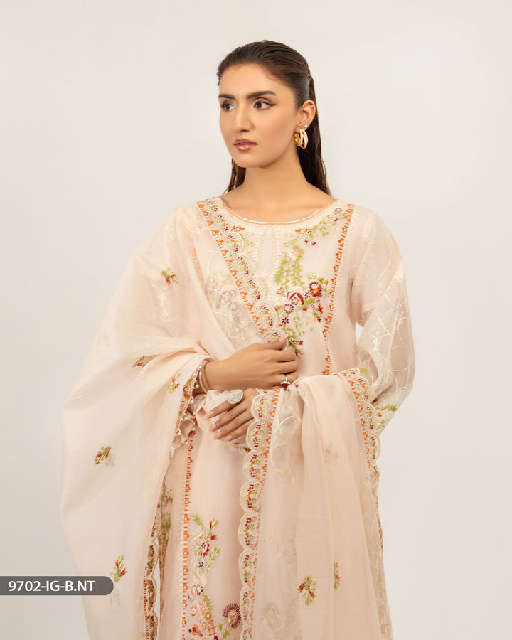 3 Piece Bori Net Suit | 9702-IG-B.NET - Sha Posh Textile