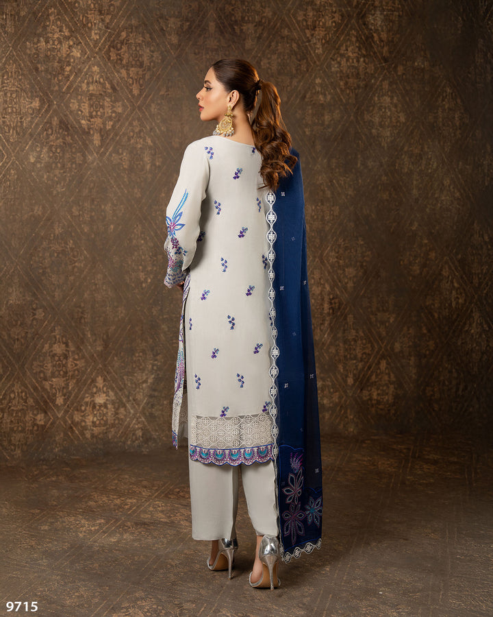 3 Piece Dull Raw Silk Suit | 9715-IG-D.RWS