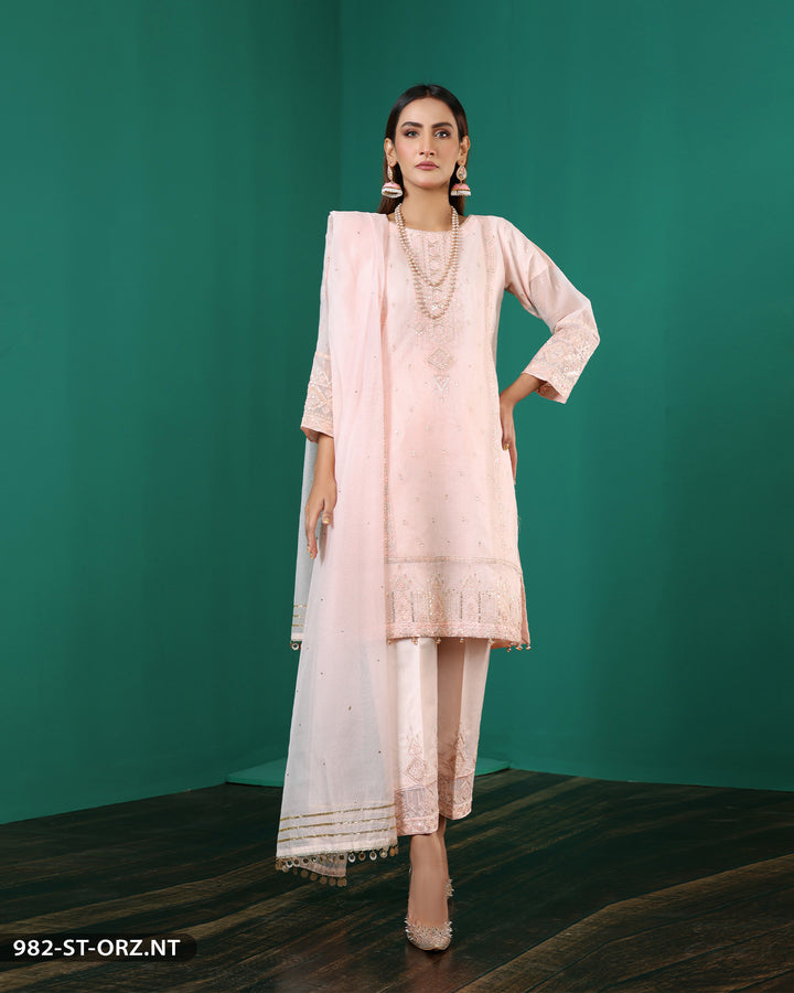 FORMAL 3PC EMBROIDERED SUIT | 982-ST-ORZ