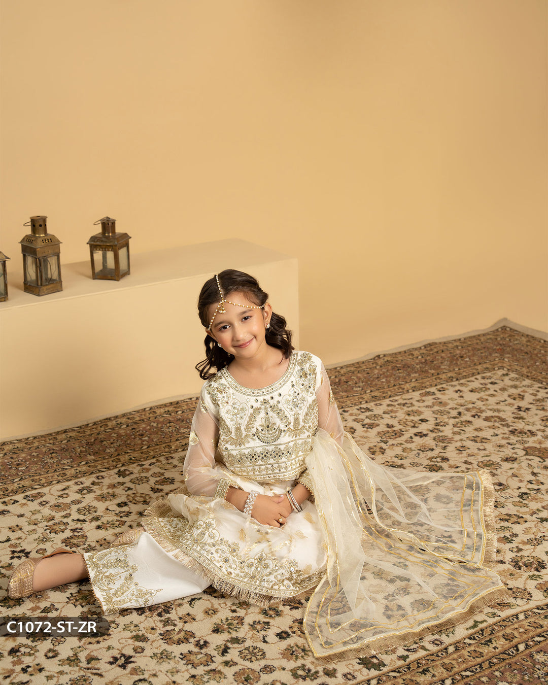 Kids 3 Piece Embroidered Suit | 1072-ST-ZR.BADLA