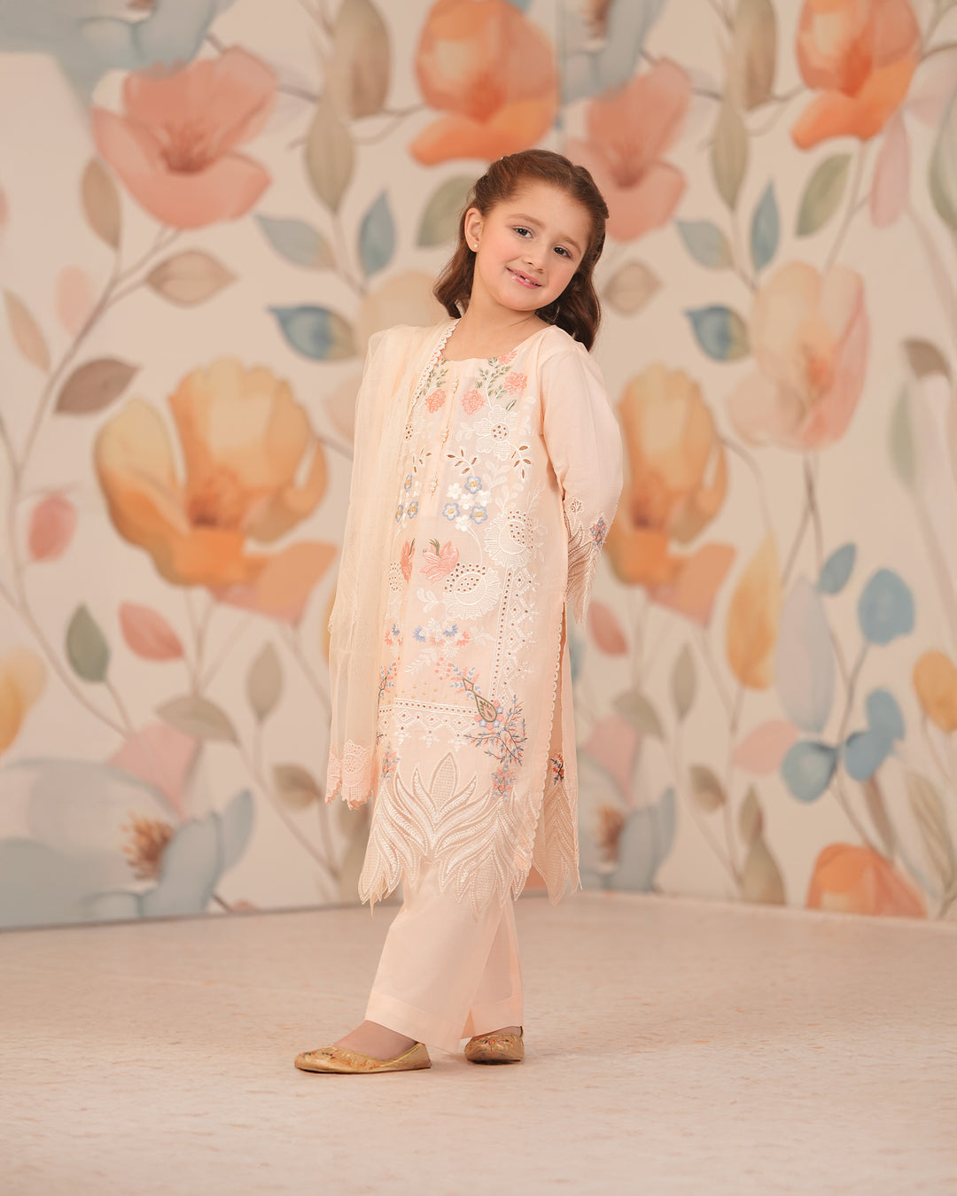 Kids 3 Piece Ready-to-Wear Cambric Cotton Suit | 1121-ST-K.CT - Sha Posh Textile