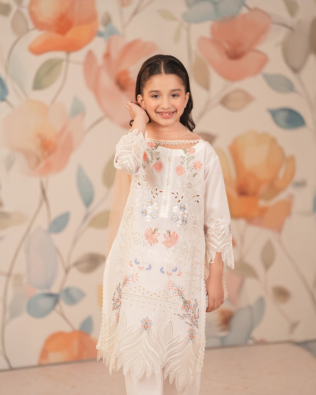 Kids 3 Piece Ready-to-Wear Cambric Cotton Suit | 1121-ST-K.CT - Sha Posh Textile