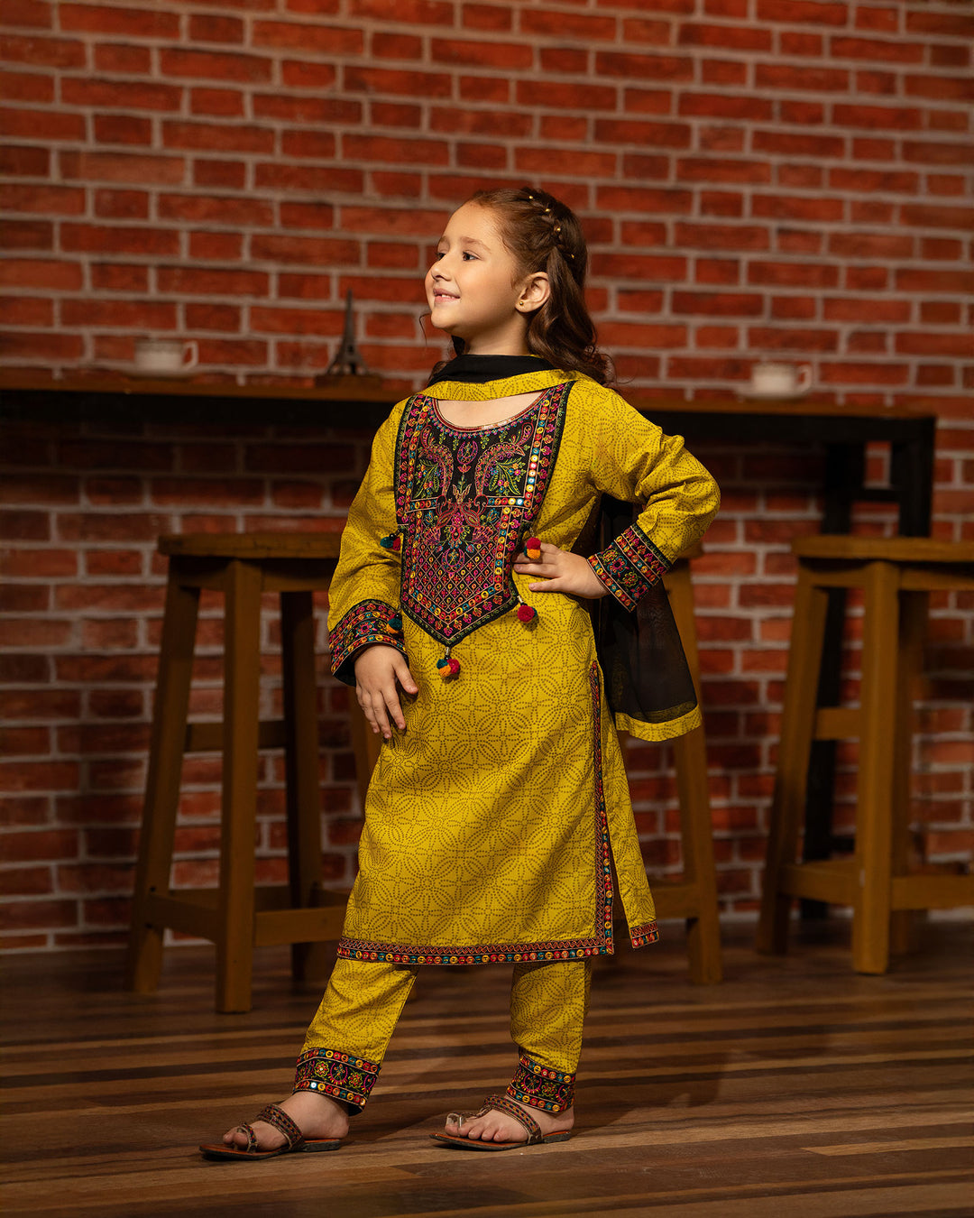 Kids 3 Piece Viscose Suit Stitched | 1301-NA-VS