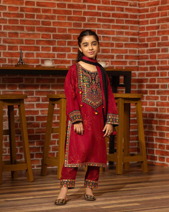 Kids 3 Piece Viscose Suit Stitched | 1301-NA-VS