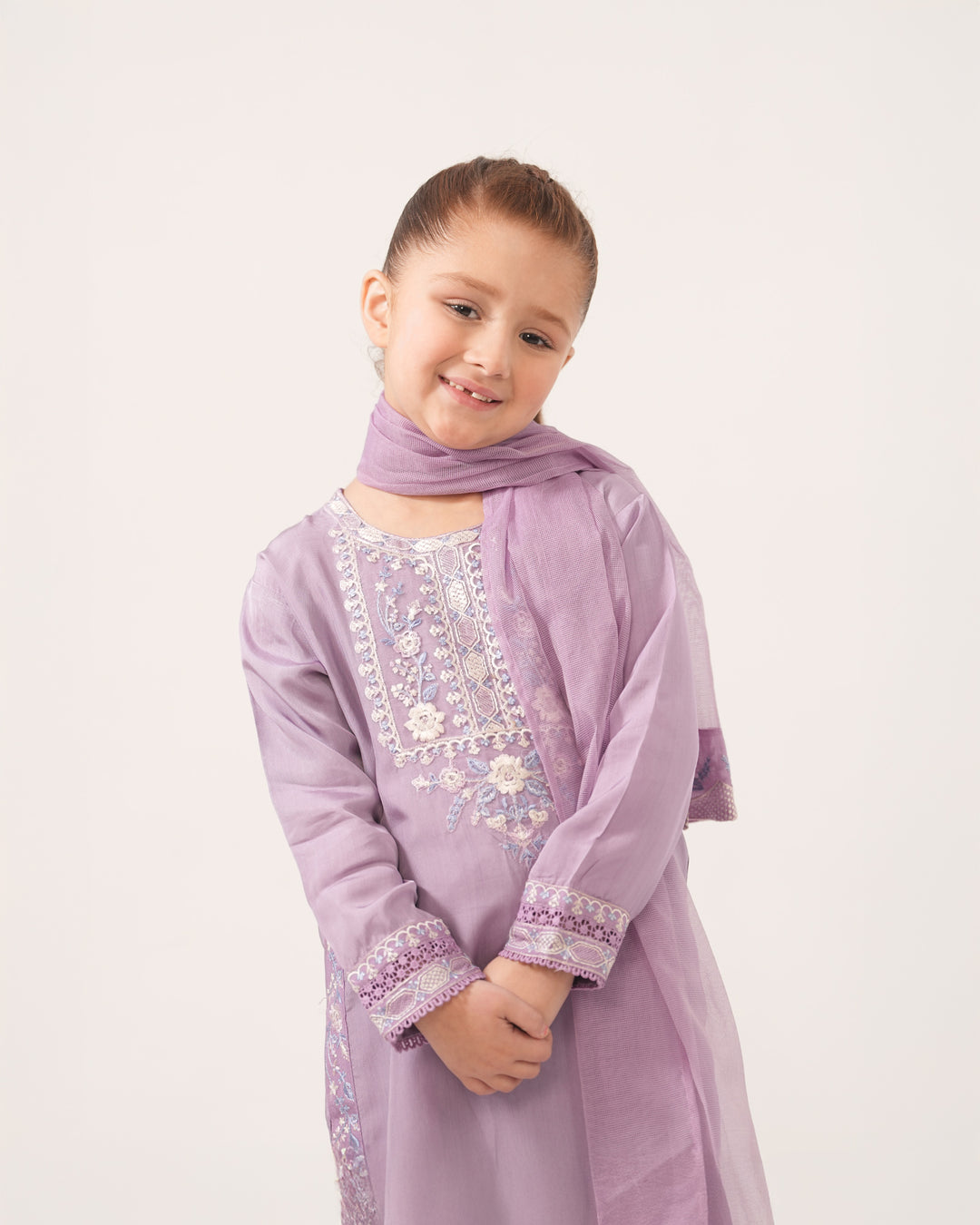 Kids 3 Piece Ready-to-Wear Silk Suit | 1303-NA-SLK - Sha Posh Textile