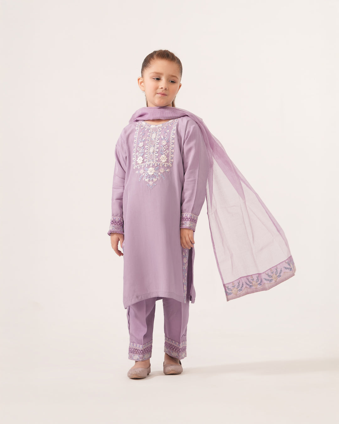 Kids 3 Piece Ready-to-Wear Silk Suit | 1303-NA-SLK - Sha Posh Textile