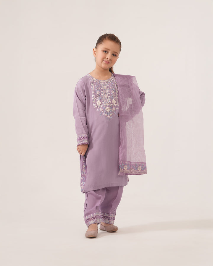 Kids 3 Piece Ready-to-Wear Silk Suit | 1303-NA-SLK - Sha Posh Textile