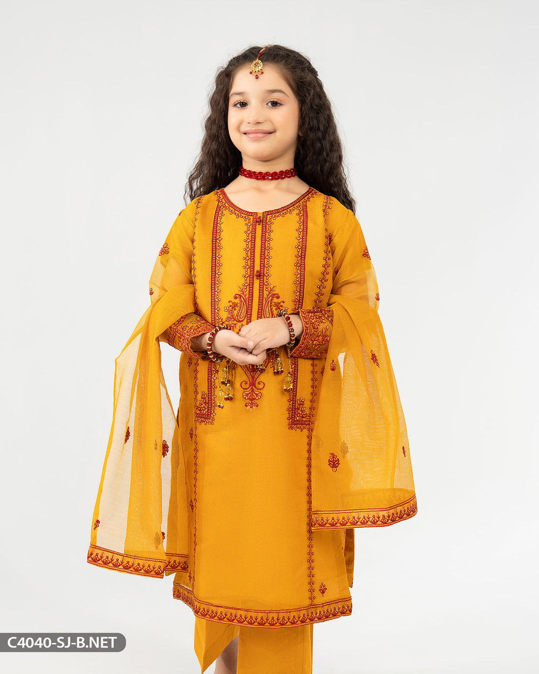 Kids Embroidered Suit | 4040-SJ-B.NET