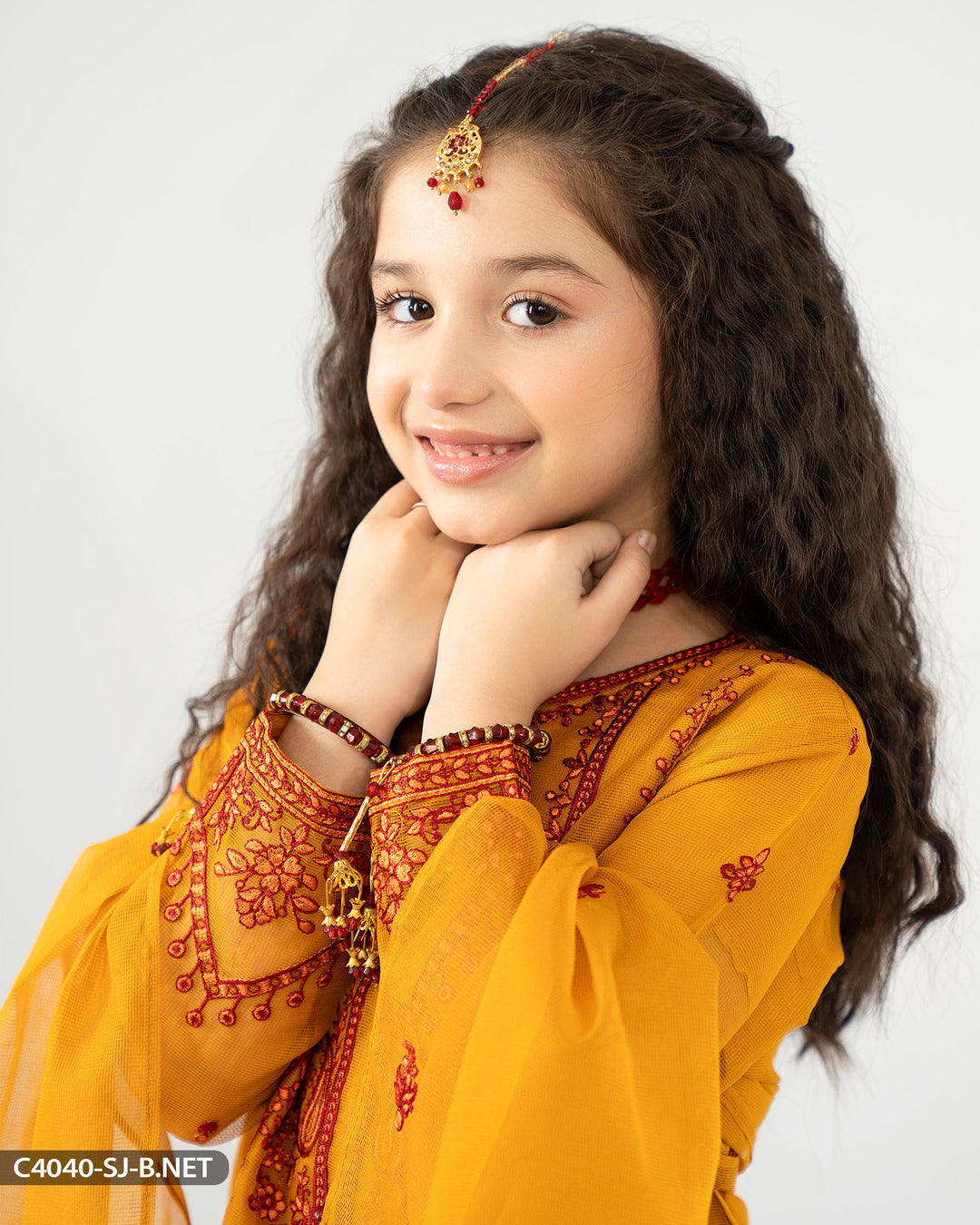 Kids Embroidered Suit | 4040-SJ-B.NET