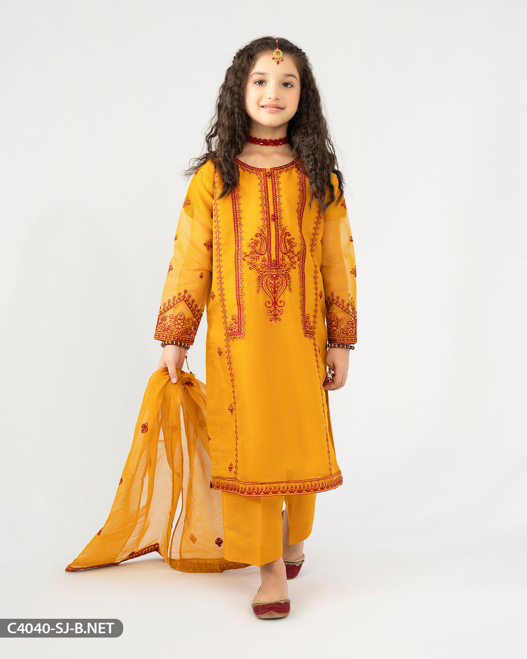 Kids Embroidered Suit | 4040-SJ-B.NET