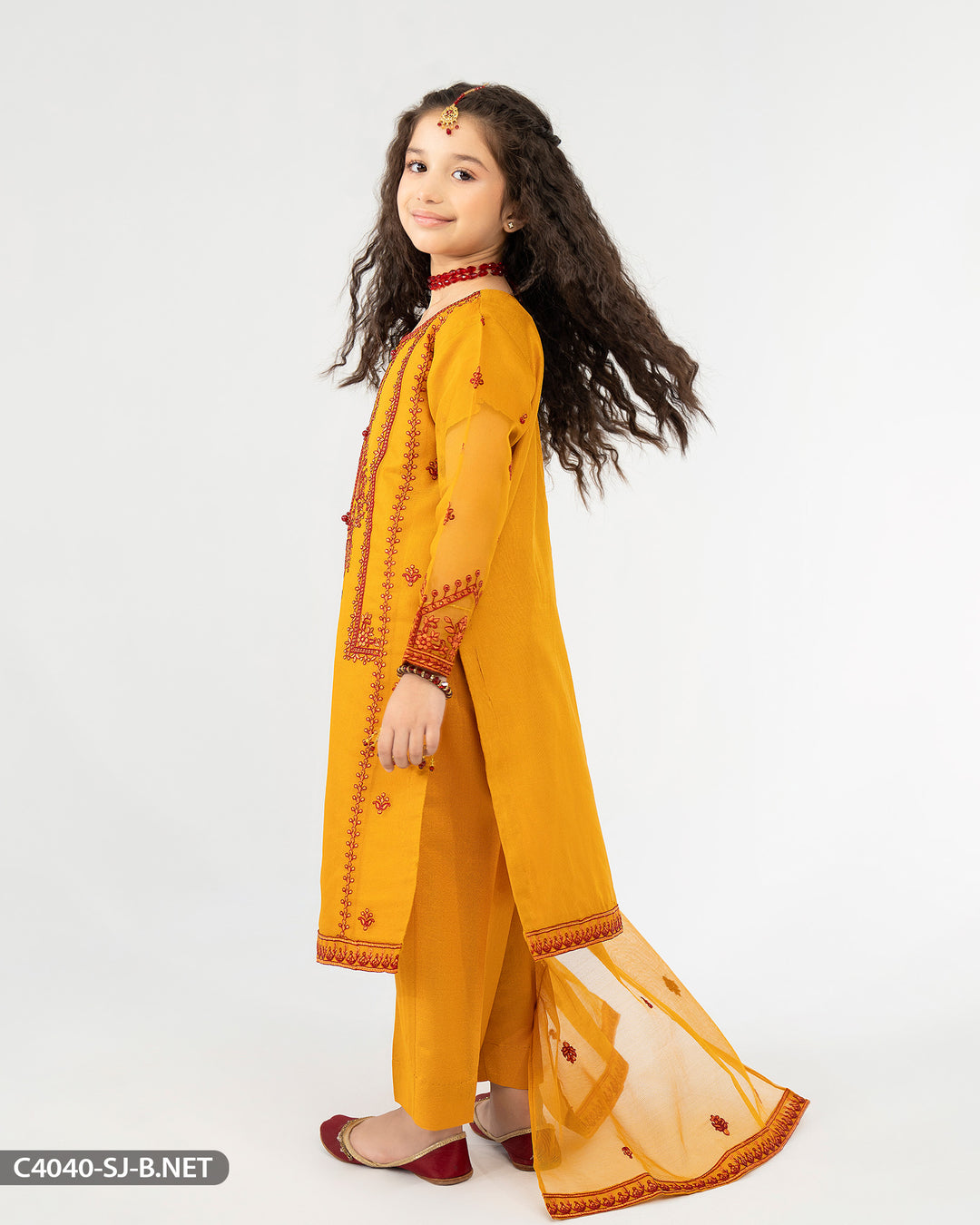 Kids Embroidered Suit | 4040-SJ-B.NET