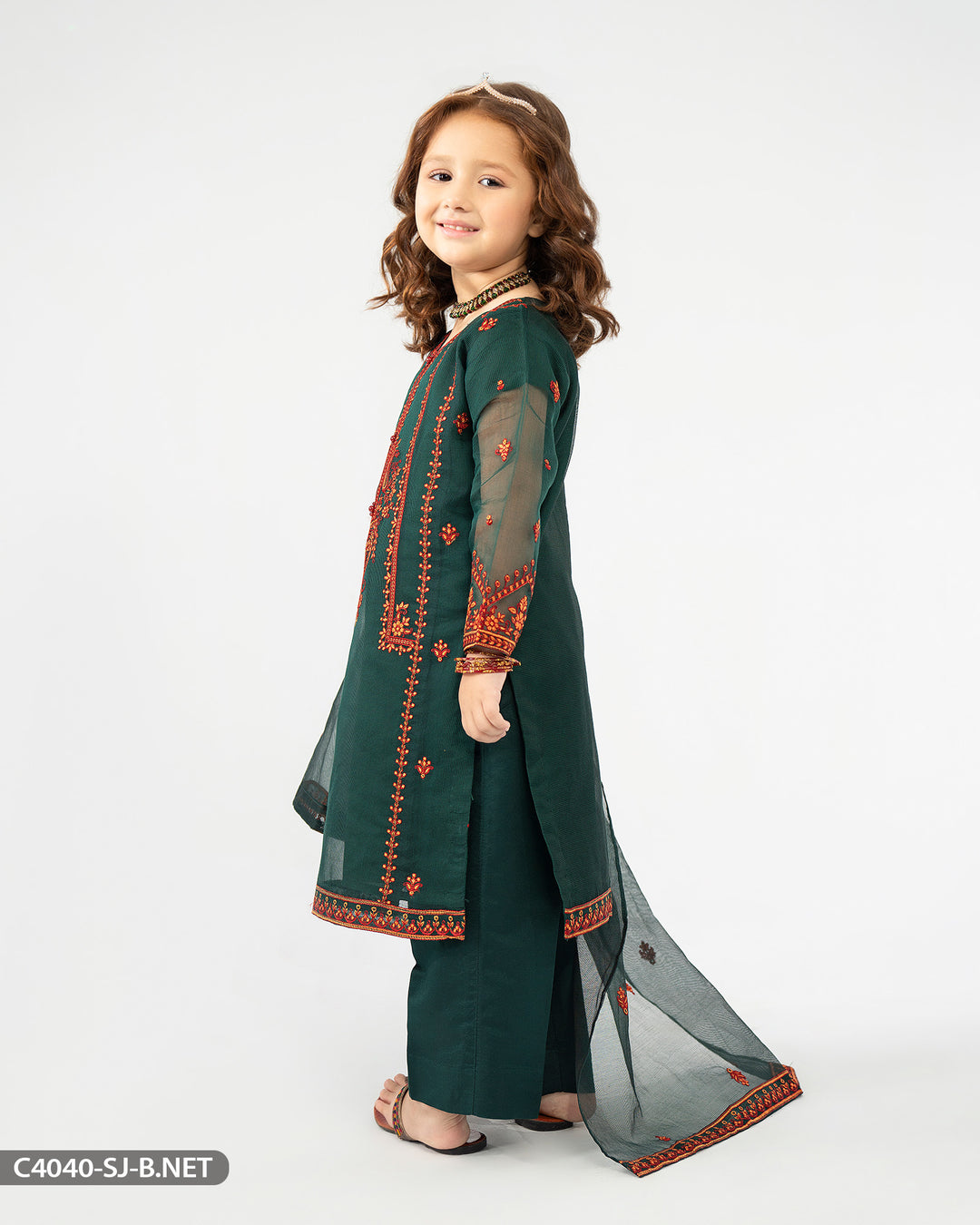 Kids Embroidered Suit | 4040-SJ-B.NET