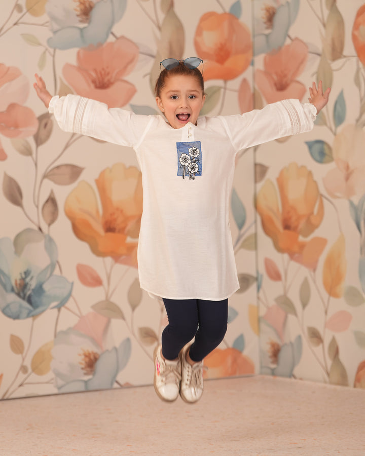 Kids Jacquard Cotton Shirt | 17235-IG-J.CT - Sha Posh Textile