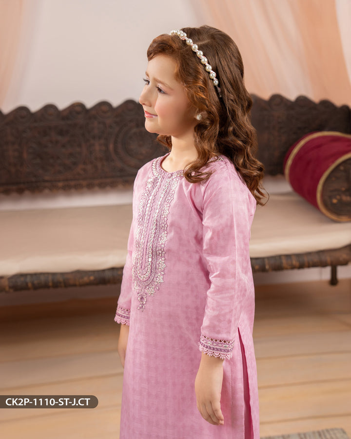 Kids 2 Piece Jacquard Cotton Suit | 1110-ST-J.CT