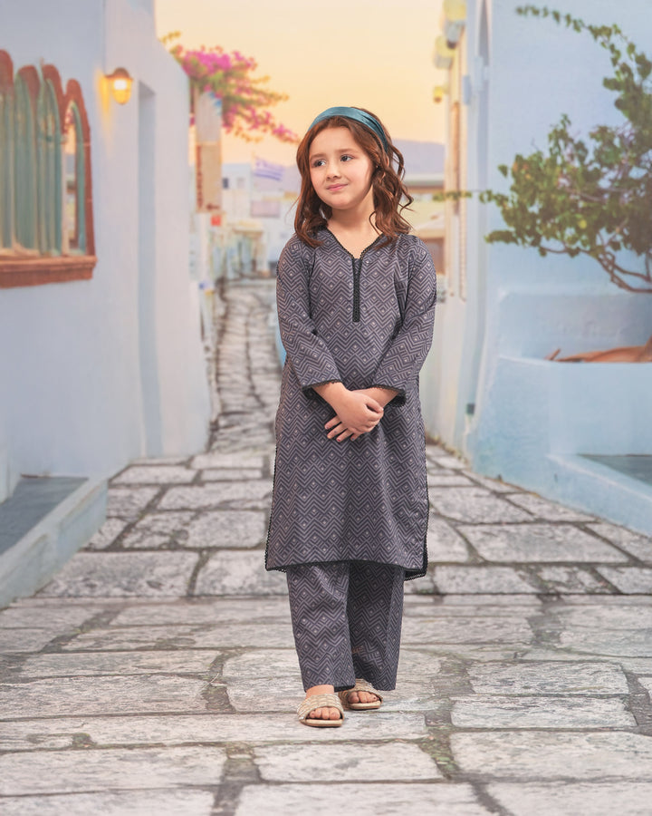 Kids 2 Piece Ready-to-Wear Cotton Suit | 1096-ST-CT - Sha Posh Textile