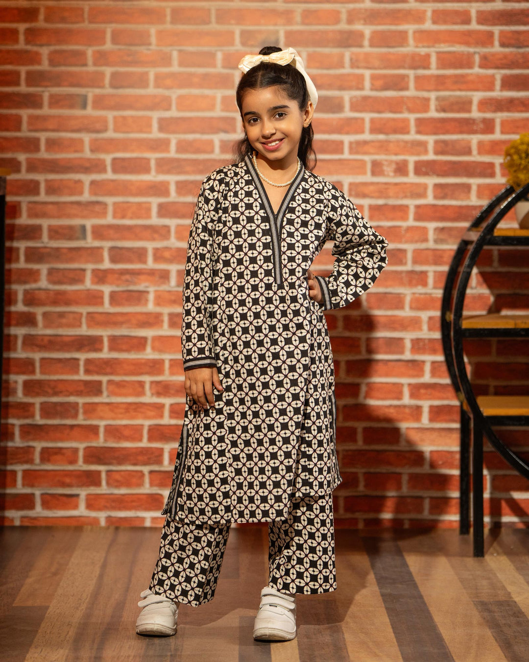 Kids 2 Piece Khaddar Suit Stitched | 16287-IG-KD